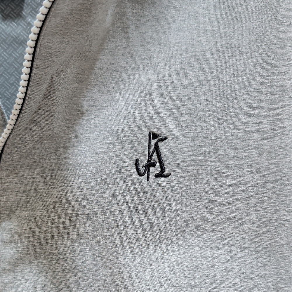 Footjoy Light Gray Performance Full-Zip Jacket Wi… - image 2